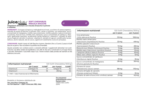 Bessenmix kauwtabletten