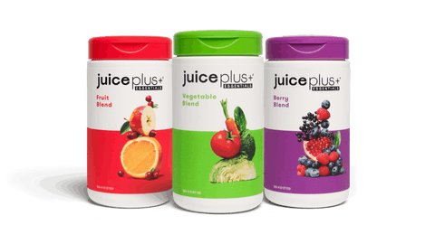 Selectie van fruit-, groente- en bessencapsules