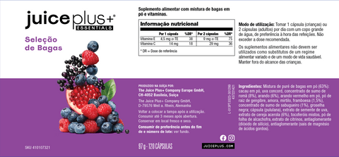 Mélange de fruits, légumes et baies Capsules