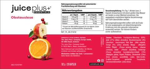 Selectie van groenten & fruit capsules