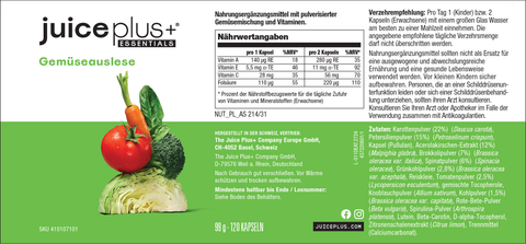 Selectie van groenten & fruit capsules